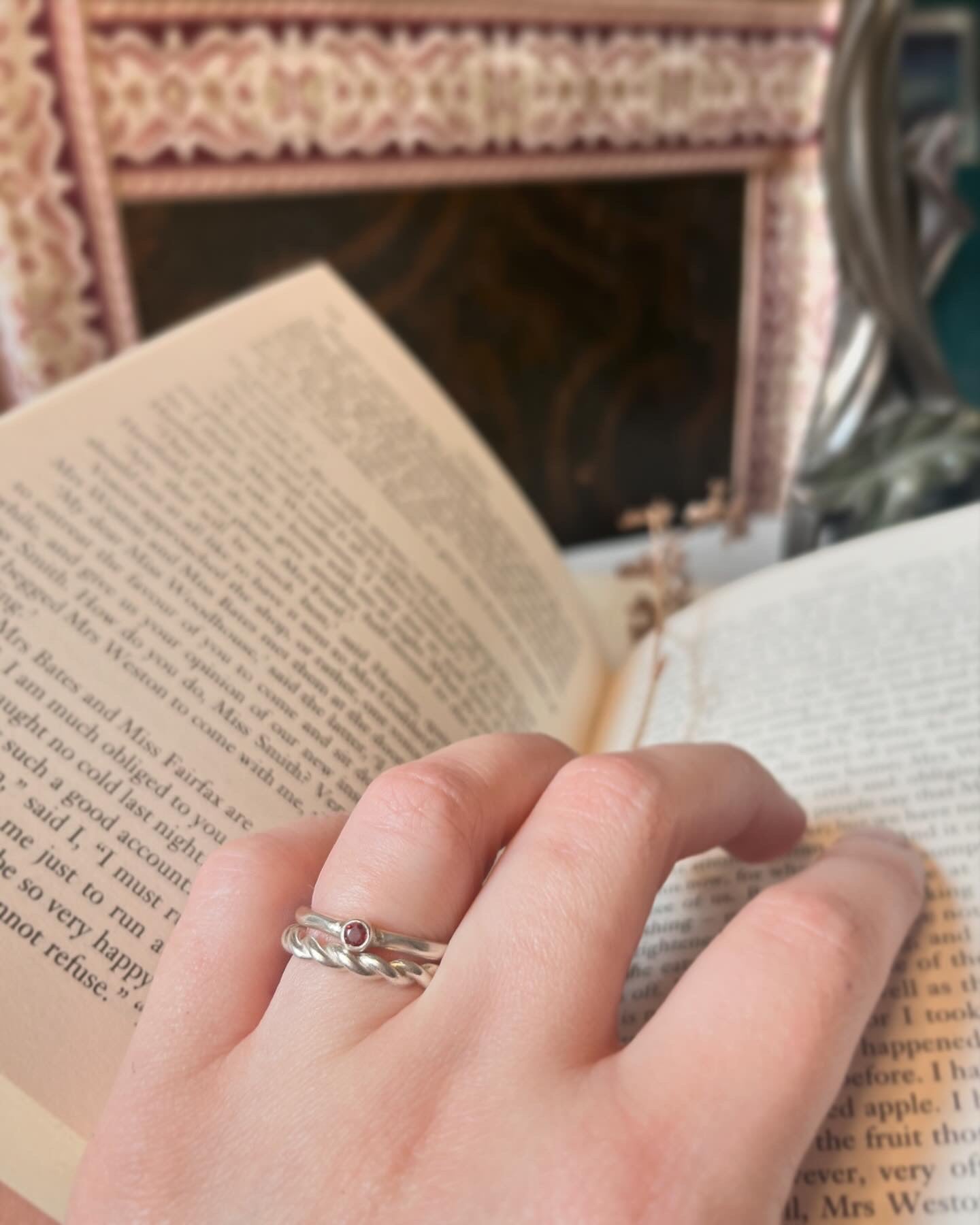 Gemstone Ripple Rings
