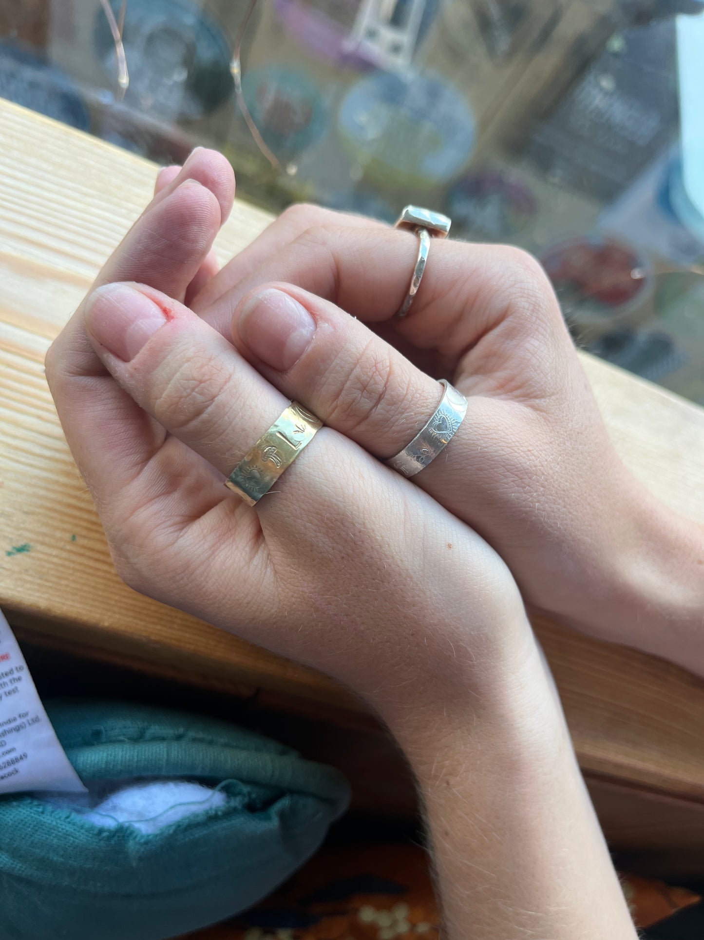 Metal Stamping and Texturing at Snuffy Jack's