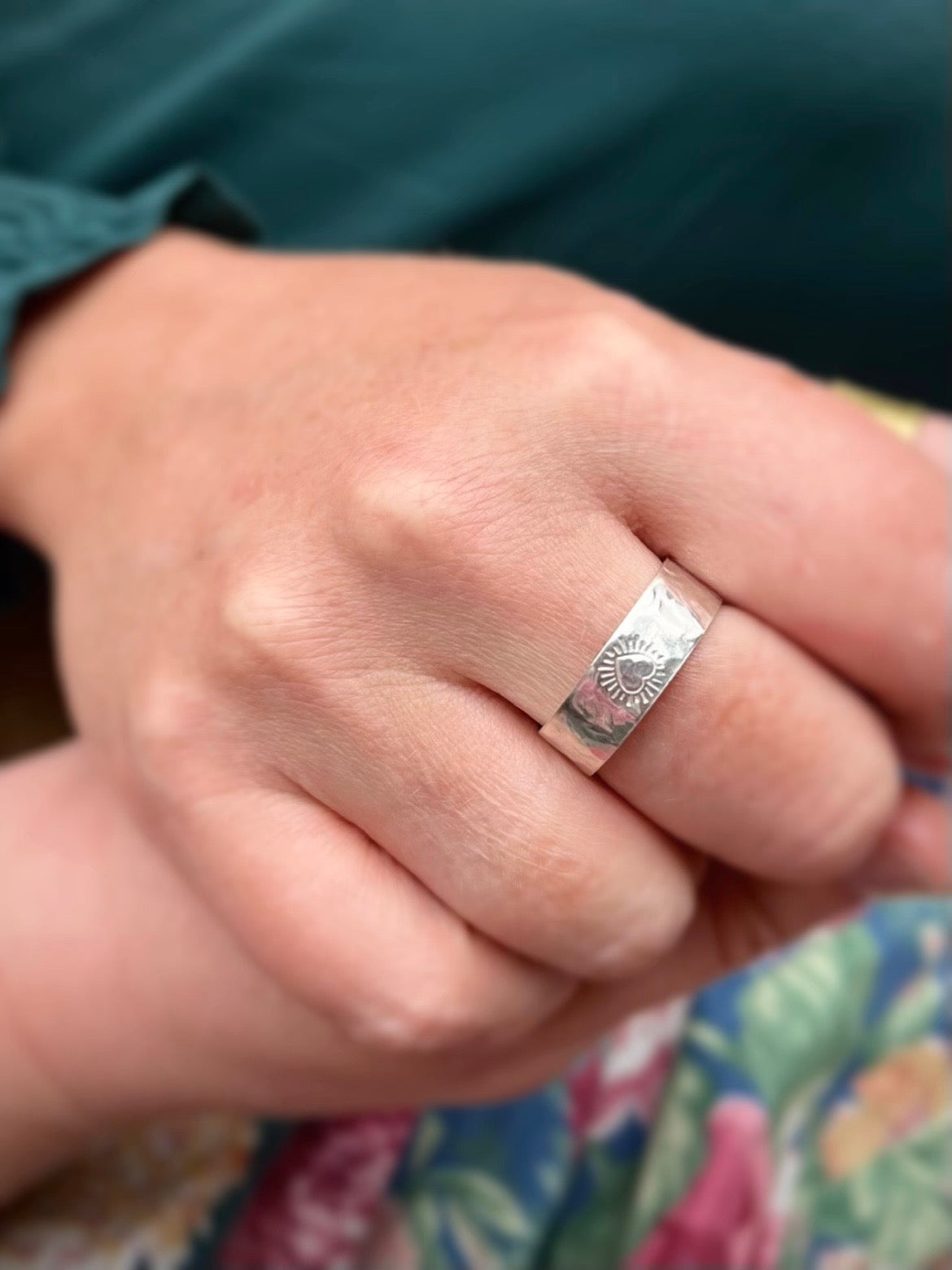 Blazing Heart Rings
