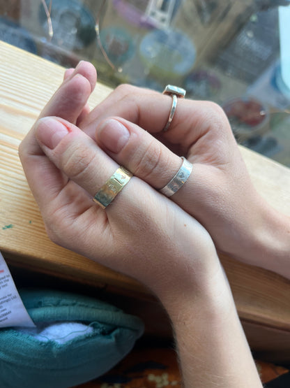 Metal Stamping and Texturing at Snuffy Jack's